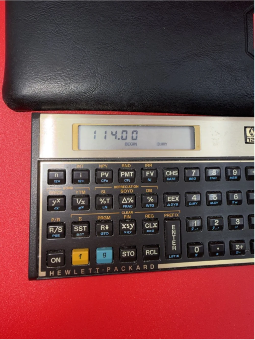 Vintage 1988 HP 12C Financial Calculator - Made in USA (Corvallis, OR)